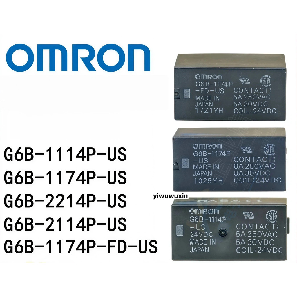 OMRON รีเลย์ G6B-1174P 1114P 2214P-FD-US-P6B 5V 12V 24VDC