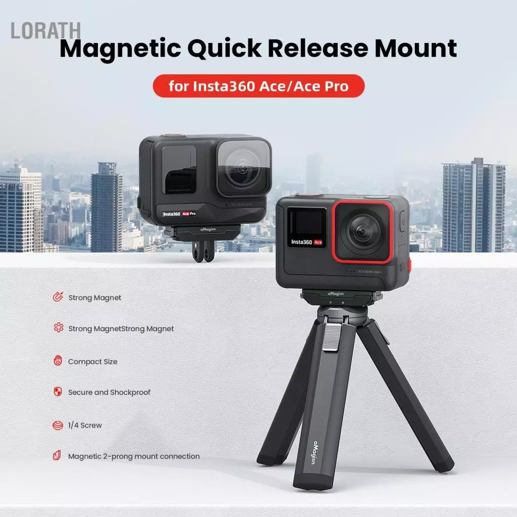 aMagisn AC14 Magnetic Quick Release Mount สำหรับ Insta360 Ace Pro thumbnail 6