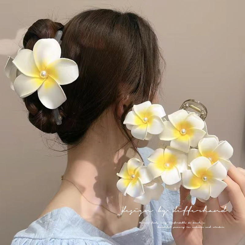 หนีบผมลายดอกไม้นางฟ้า สำหรับผู้หญิง ตกแต่งทรงผมในวันพักผ่อน ราคา ถูกที่สุด ดีลบีเคเค