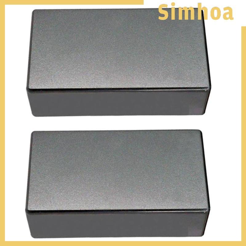 [SIMHOA] 2 ชิ้นสีดําน้ําหนักเบาปิดผนึกปิดรถกระบะกีตาร์สําหรับกีตาร์ไฟฟ้าฝาครอบเปลี่ยน 69.5x38.2x21 ม
