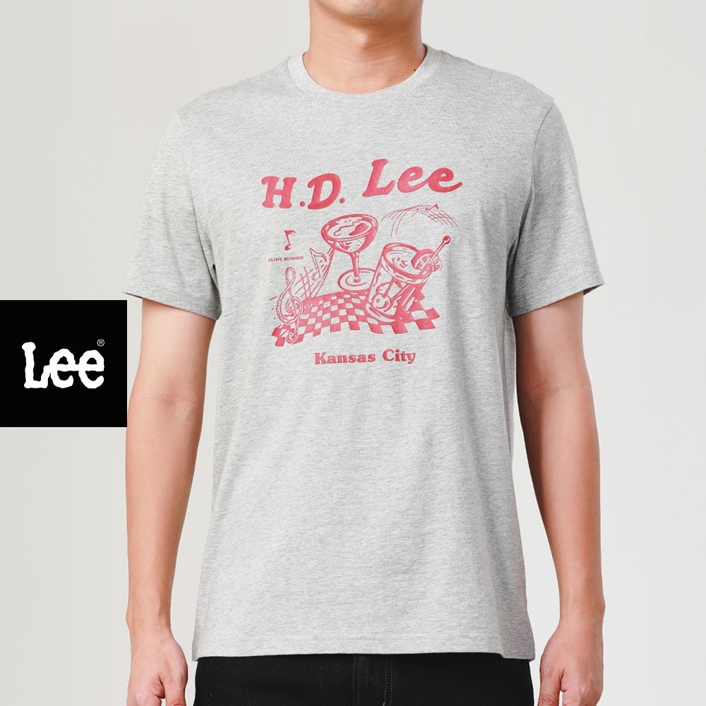 LEE เสื้อยืดแขนสั้นผู้ชาย Regular รุ่น LE S525MTSSF65 สีเทา