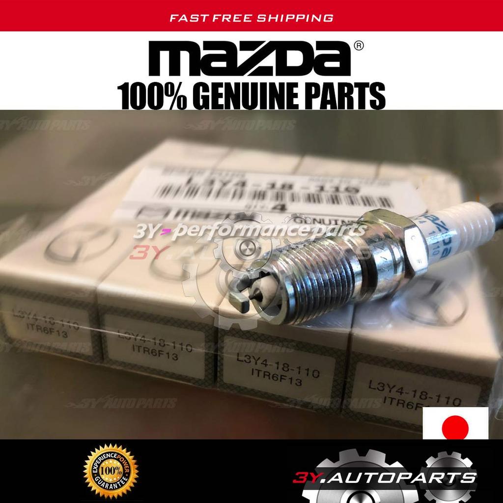 ของแท้ MAZDA L3Y4-18-110 ORIGINAL ITR6F13 (@4 ชิ้น) #4477 IRIDIUM SPARK PLUG สําหรับ MAZDA3 L3Y41811