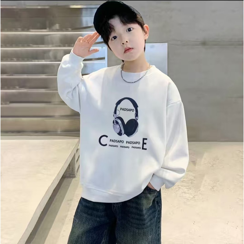 COD (Ho Chi Minh)DREAMY BABY เสื้อสเวตเตอร์แฟชั่นทรงหลวมสําหรับเด็กผู้ชายเหมาะสําหรับขนาด 110-160,จั