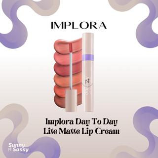 IMPLORA Day to Day Lite Matte Lip Cream | Crack-Free | Lip Matte | Lip Cream | Waterproof