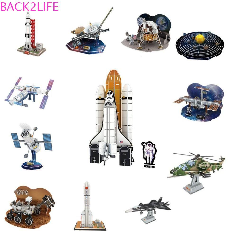 BACK2LIFE Miniature International Space Station, รุ่น Mars Curiosity 3D Spaceship Paper Puzzle, Crea