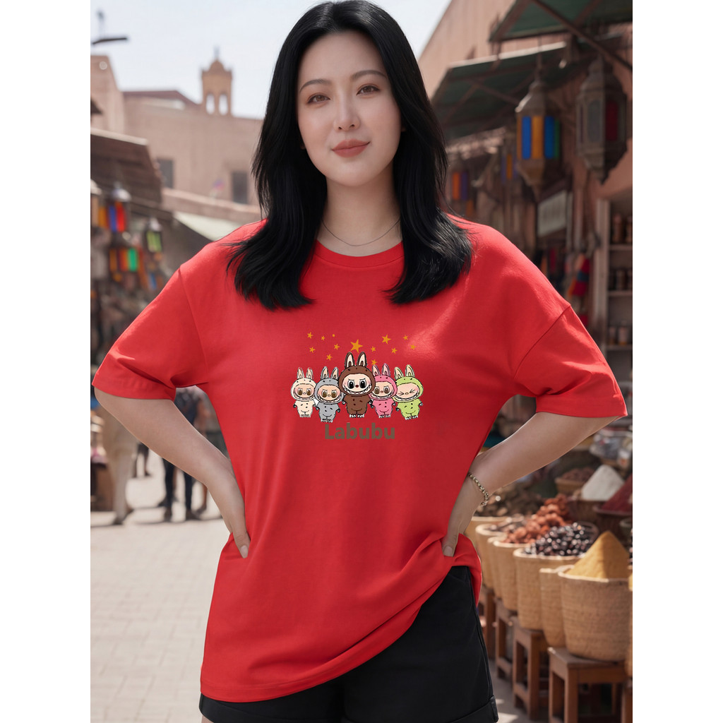 2Y568 [AIYOU] M-5XL Tshirt เสื้อยืดผู้หญิง Baju Perempuan สไตล์ Plus ขนาด Wanita Crop Top เสื้อผ้าผู