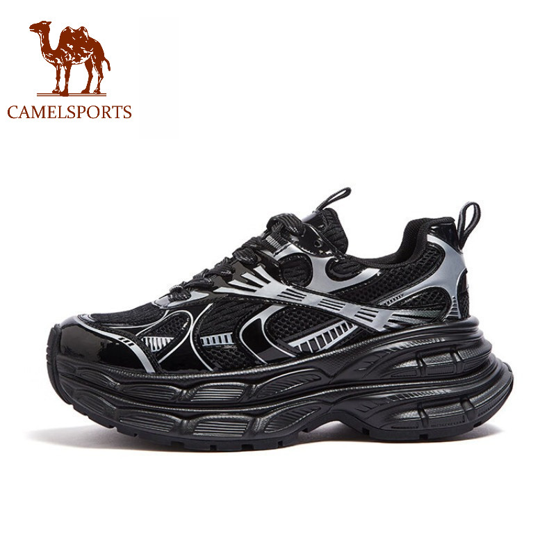 CAMELSPORTS รองเท้าผ้าใบผู้ชายหนาเพิ่มความสูงรองเท้าลําลองกลางแจ้ง