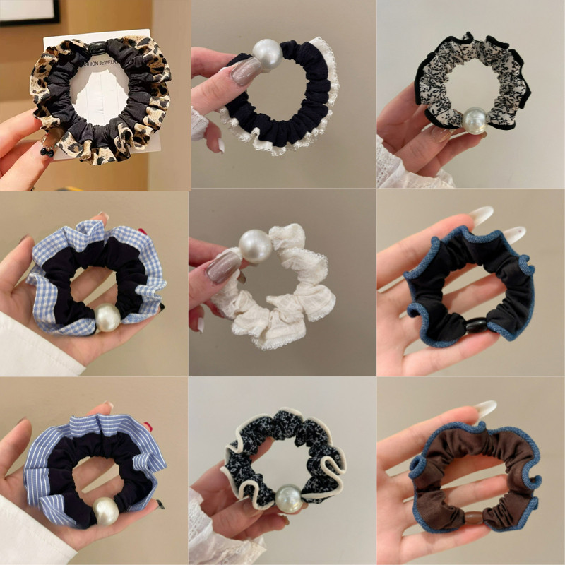 scrunchies เชือก ผม ราคาประหยัด เครื่องประดับผม