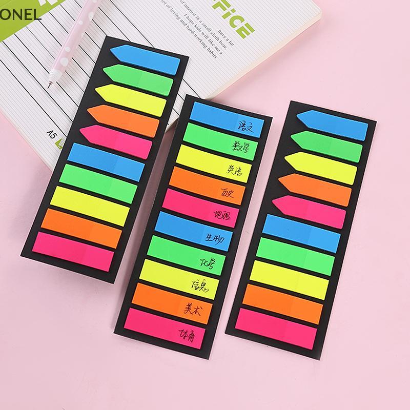 ONEL 200 ชิ้นสี Clear Index Tabs สําหรับหน้า Marker Stiers สํานักงานเครื่องเขียนโรงเรียน VN