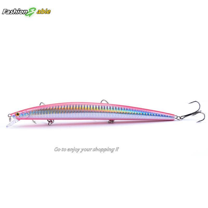 เหยื่อตกปลาทะเล 3D ตา ปลายายาว ขนาด 18 ซม. หนัก 24 กรัม ออกแบบมาอย่างดีสำหรับการตกปลา