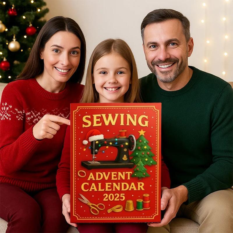 Kidatao Sewing Advent Calendar 2025, กล่องเซอร์ไพรส์นับถอยหลังคริสต์มาส 24 วัน, 2D อะคริลิคงานรื่นเร