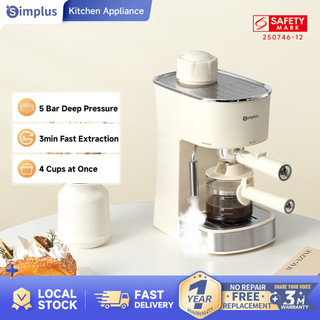 Simplus Kit Coffee Machine Semi-Automatic Espresso Maker 5Bar 51mm Portafilter Constant Temperature Steam  KFJH021