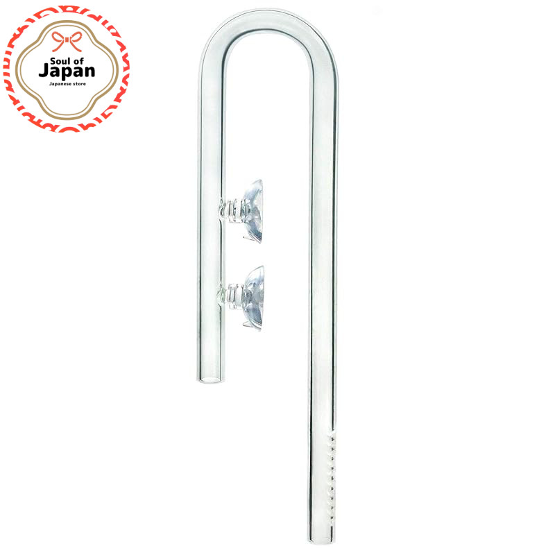 RedBeryl aquarium lily pipe poppy pipe glass filter tube for fish tank (J type pipe 12/16mm)【Direct 