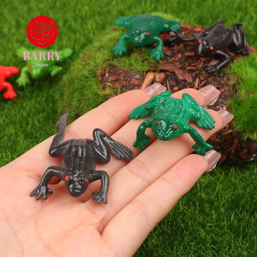 BARRY Spoof จําลองกบรุ่นของขวัญเด็ก 5 ชิ้นคางคก Tricky น่ากลัว Buoyant น้ําบีบกบของเล่น