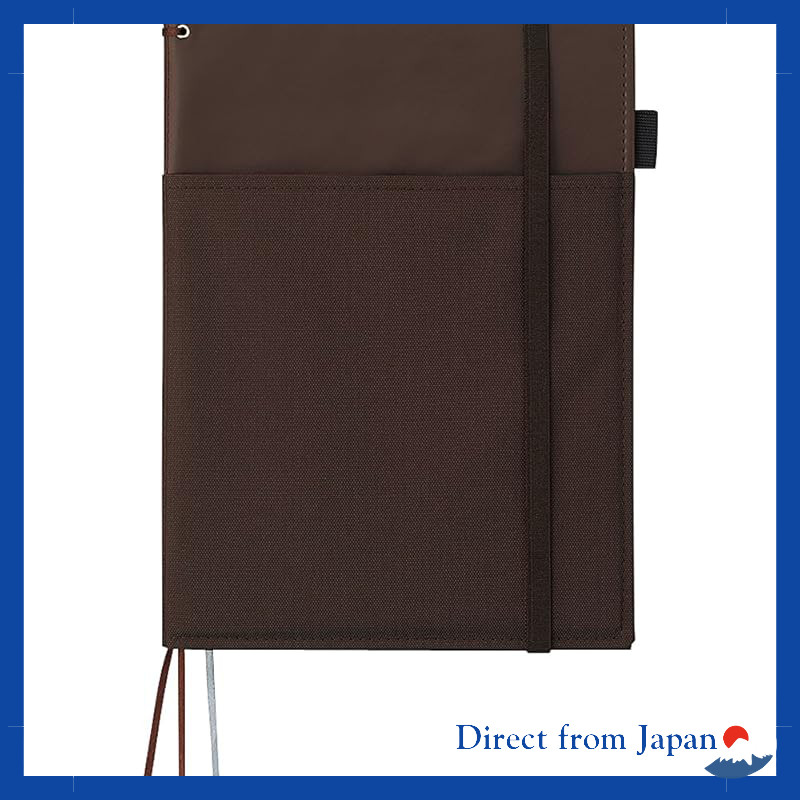 Kokuyo Systemic Notebook Cover for B5 Ring Notebook, Leather-like, 40 Sheets, Black