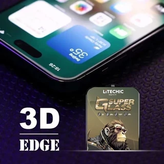 Kingkong ฟิล์มกระจก เต็มจอขอบดำ ป้องกันไฟฟ้าสถิตย์ ส่วนโค้งขนาดใหญ่ สำหรับ for IPhone15 promax 14 XR 11 12 13 16 17