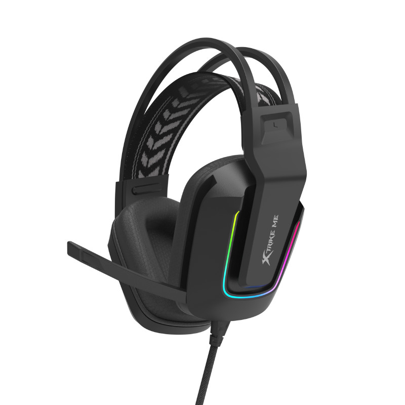 XTRIKE-ME หูฟังเกมมิ่งมีสาย รุ่น GH-712 ขนาดลำโพง 50 มม. สีดำ
