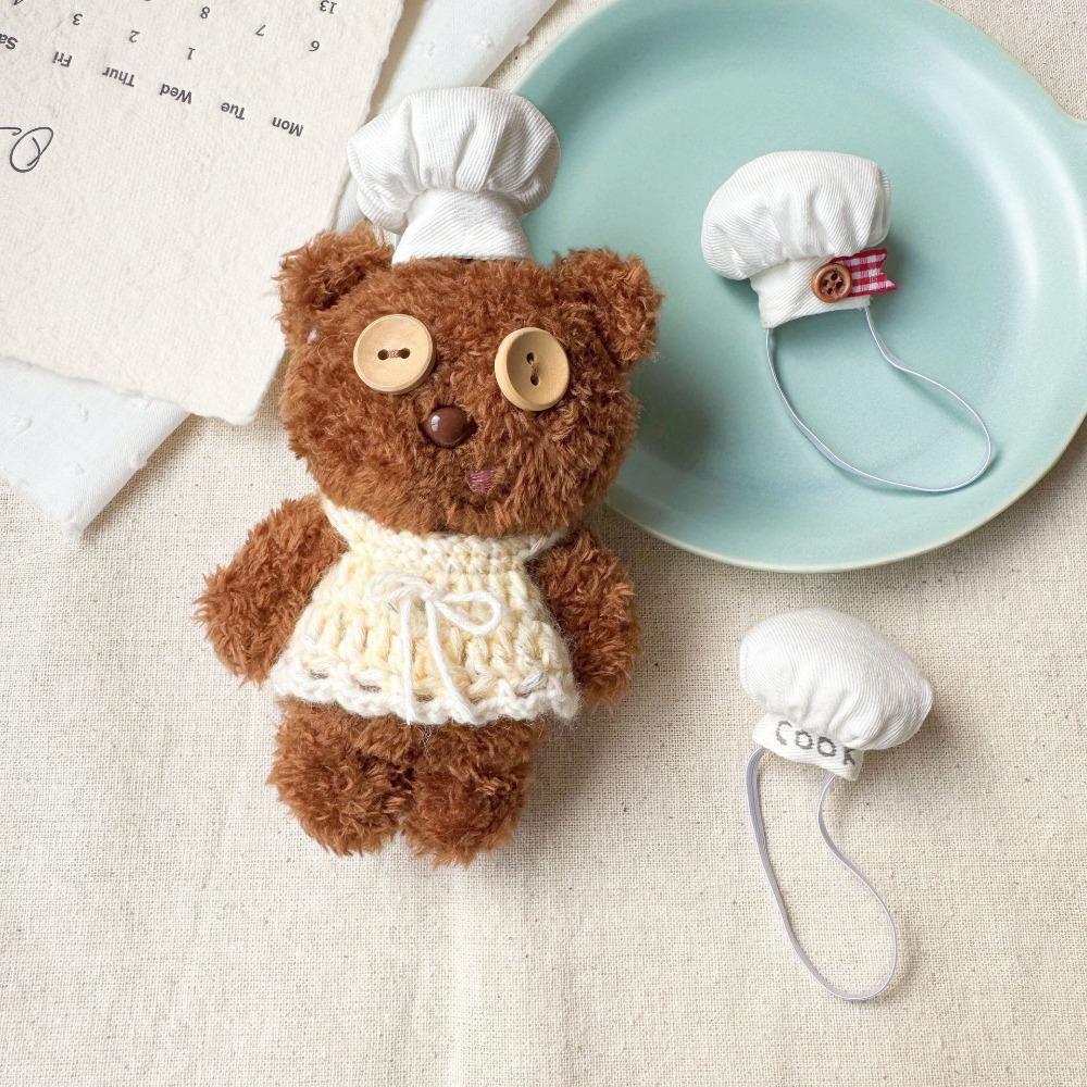 SOLIGHTER หมวกเชฟตุ๊กตา, หมวกตุ๊กตา DIY 10 ~ 15 ซม., เสื้อผ้าตุ๊กตาจิ๋วน่ารัก|เสื้อผ้าตุ๊กตา ของตกแต่งตุ๊กตา - รูปที่ 7