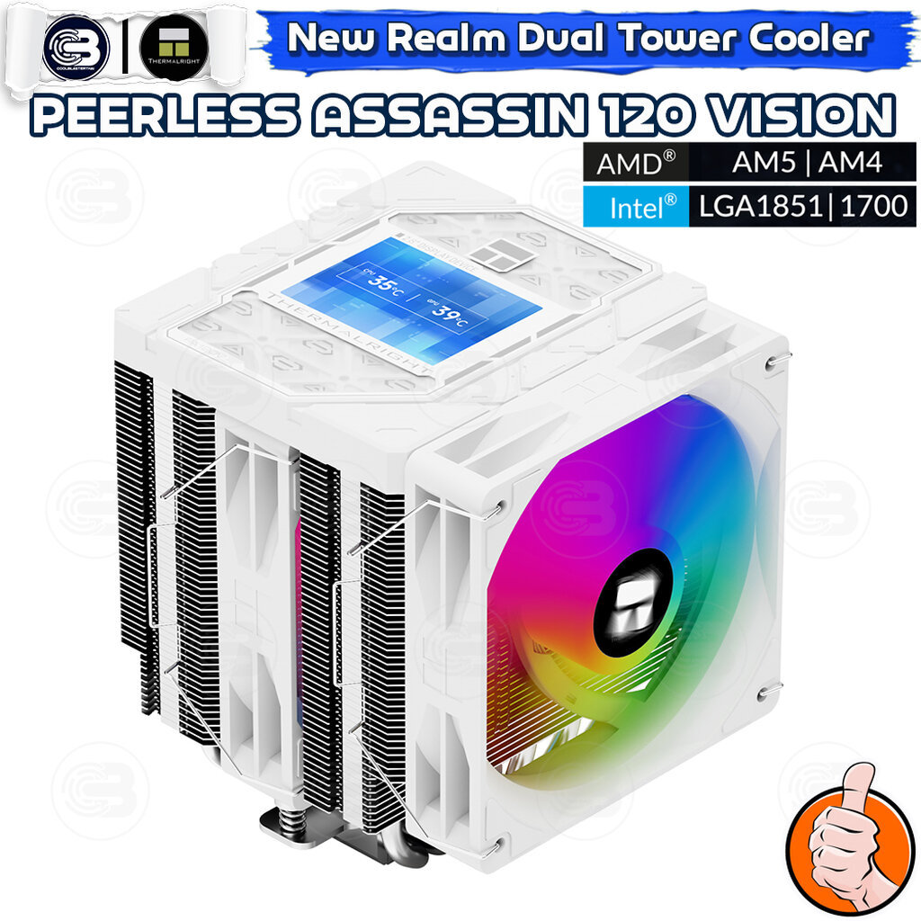 [CoolBlasterThai] Thermalright Peerless Assassin 120 Vision WHITE (AM5/LGA1851 Ready) ประกัน 3 ปี