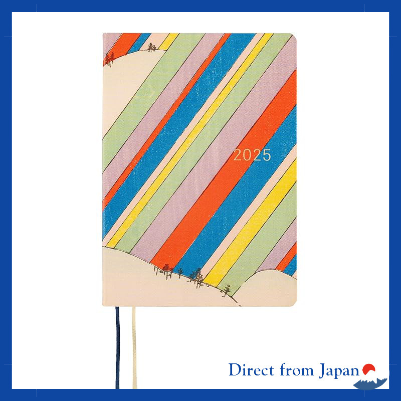 Hobonichi Techo 2025 HON Geisoudou / Bijutsukai (Rainbow) [A6/1 Day 1 Page /January /Monday Start]