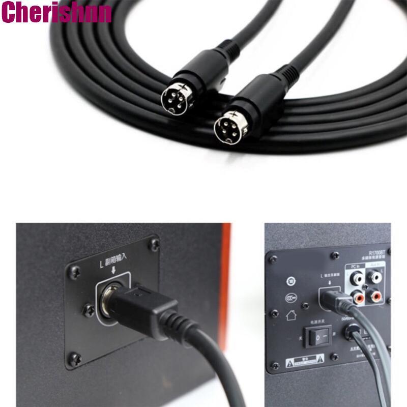 CHERIS 4Pin สายลําโพงสําหรับ R1700BTR1600TIII ลําโพง 4Pin DIN ชายกับชาย