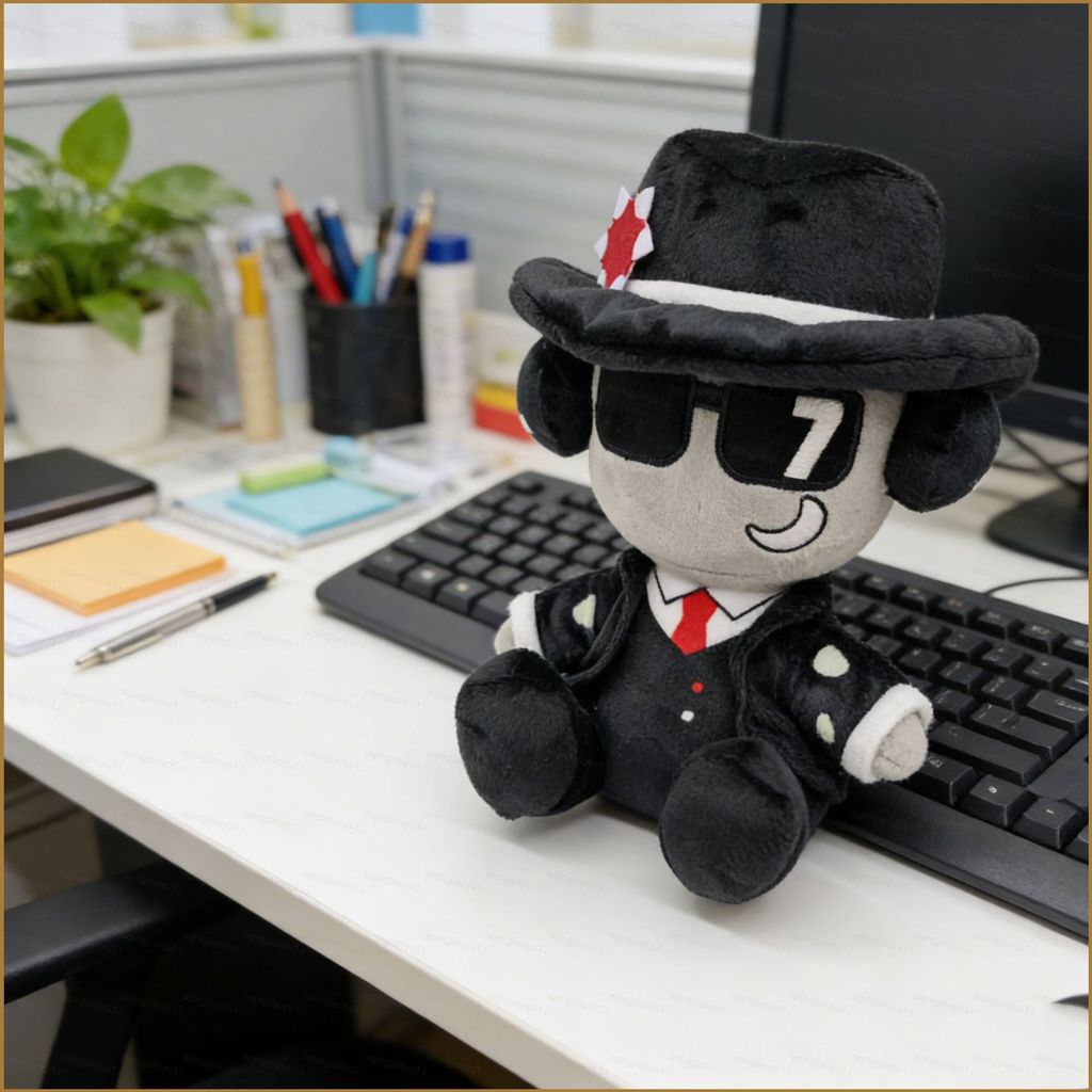 HQ Roblox Forsaken โอกาส Plushie Suited Guy ตุ๊กตาสหายเกม