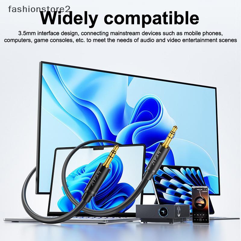 [fsh] สาย RCA 3.5 มม.ถึง 2RCA Splitter RCA Ja 3.5 สาย RCA สายสัญญาณเสียงสําหรับสมาร์ทโฟนเครื่องขยายเ