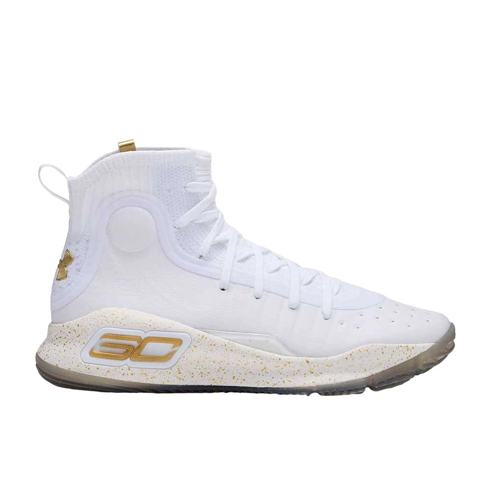 Under Armour Curry 4 Retro WhiteMetallic Gold Unused