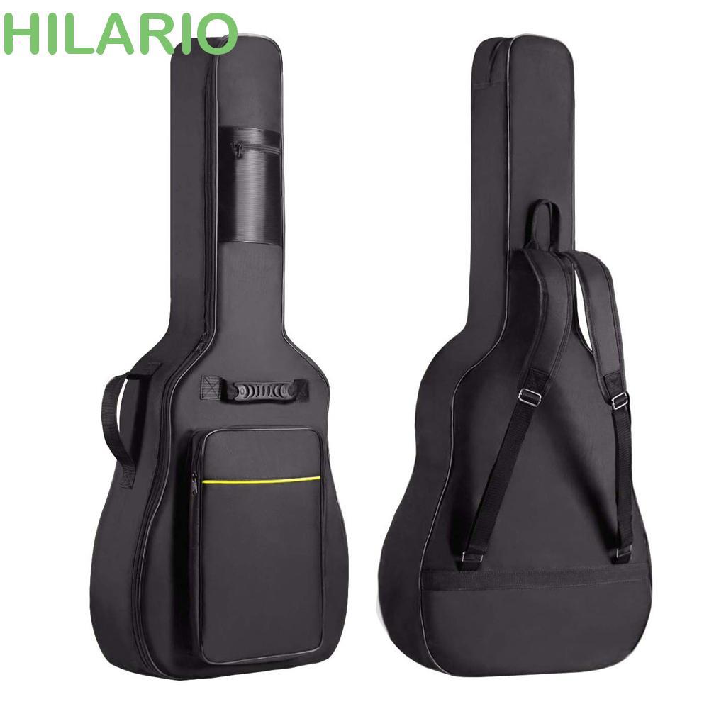 กระเป๋าเครื่องมือ HILARIO ผ้า Oxford คุณภาพสูงกีตาร์ 41 "กีต้าร์โปร่งพร้อมที่จับสายรัดไหล่คู่