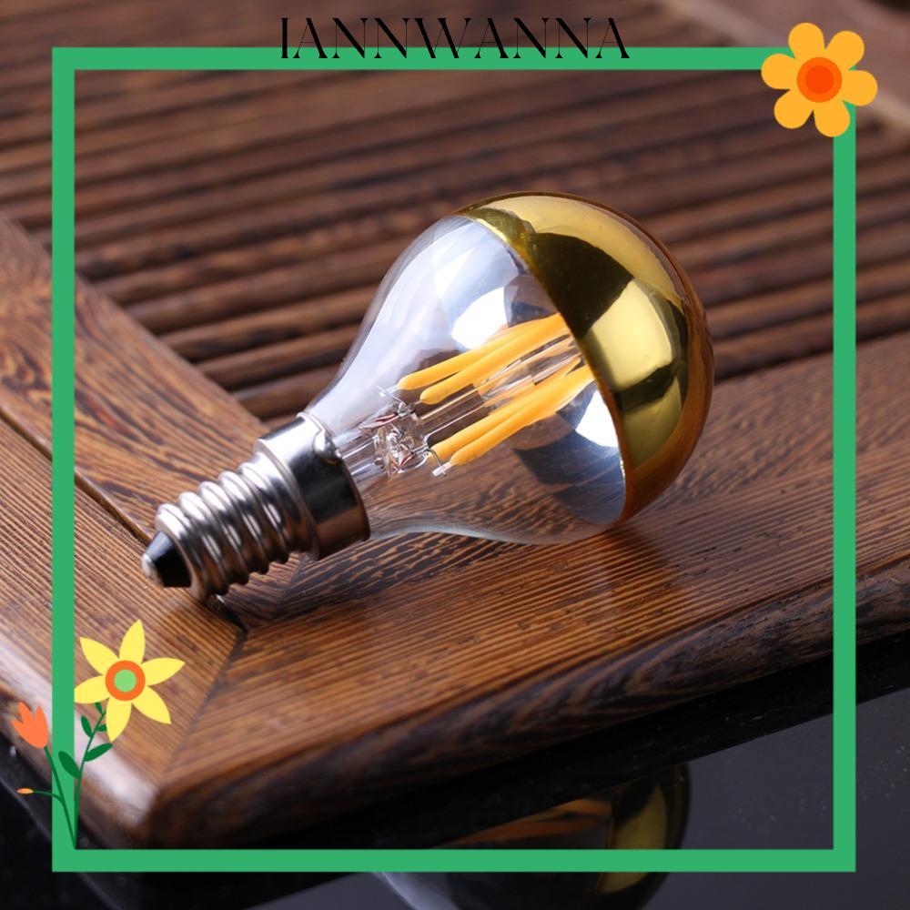 IANNWANA หลอดไฟคริสตัล, 4W E12/E14/E26/E27 หลอดไฟ LED, 2023 เทียนกึ่งชุบ Warm White Candle Bulb Ligh