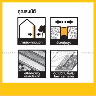 SIKASIL-119 Multipurpose ซิลิโคนยาแนวอเนกประสงค์ ชนิดไม่มีกรด มัลติเพอร์โพส สีใส / สีขาว 300ML