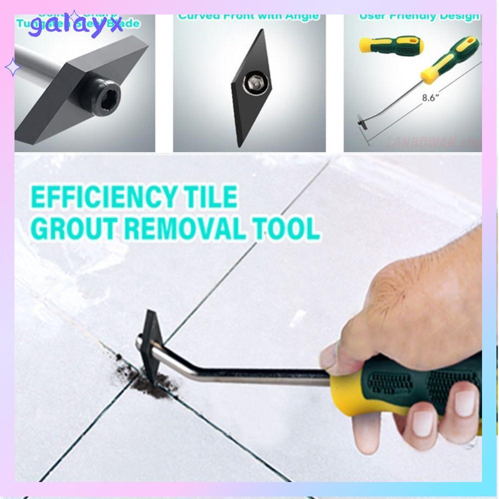 GALAYX Tiles Gap Cleaner, เครื่องมือก่อสร้างทังสเตนเหล็กกระเบื้องยาแนว, เครื่องมือทําความสะอาดซีเมนต