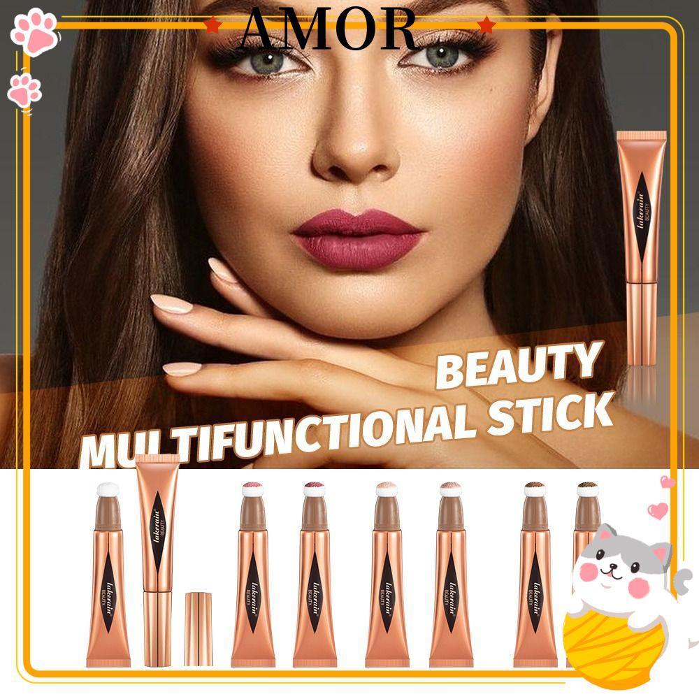 AMOR Blush Beauty Wand Matte Highlight Blush With Cushion Applicator แต่งหน้า Stick Beauty Wand
