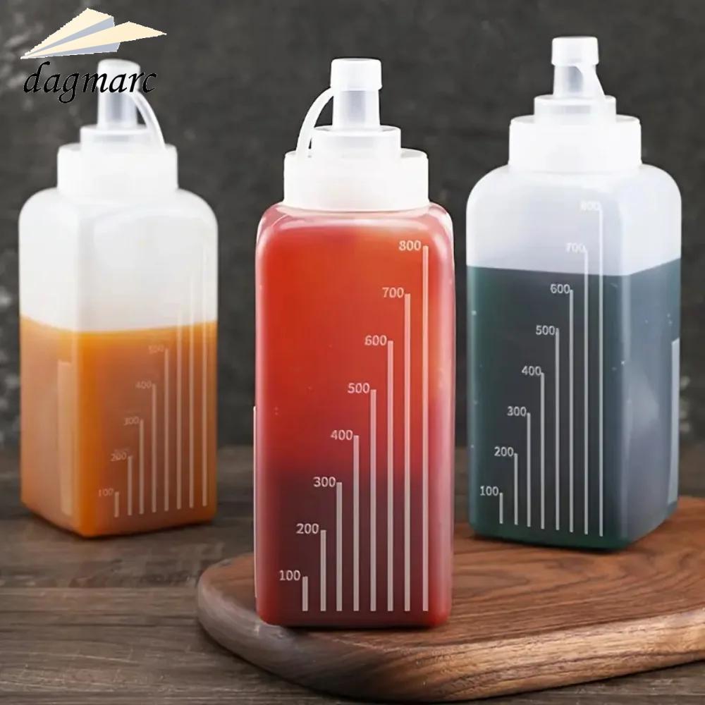 DAGMARC 800/1000ml ขวดบีบซอส, PE รั่วขวดเครื่องปรุงรส,ซอสน้ําส้มสายชูขนมหวานขนาดใหญ่ความจุซอสมะเขือเ