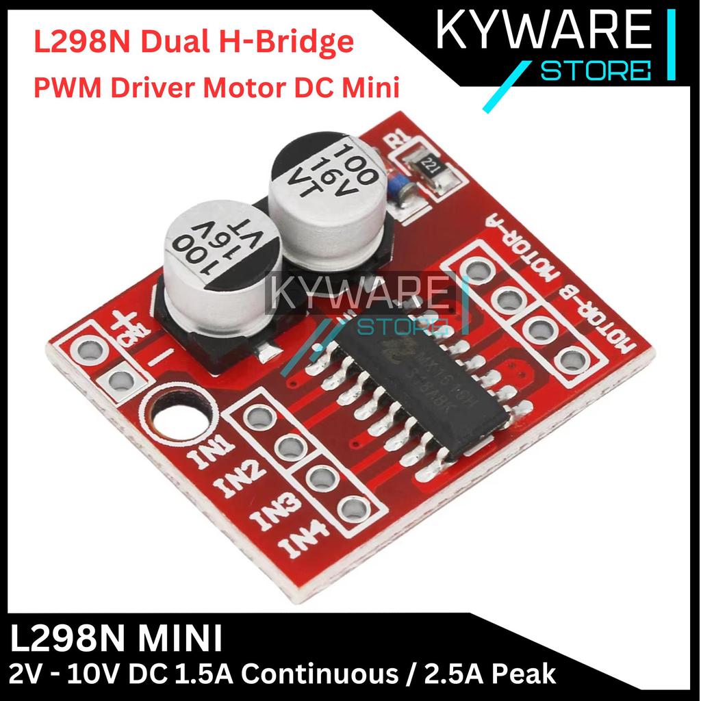KYWARE L298N Mini 2 DC Motor Driver Module L298 Dual H Bridge
