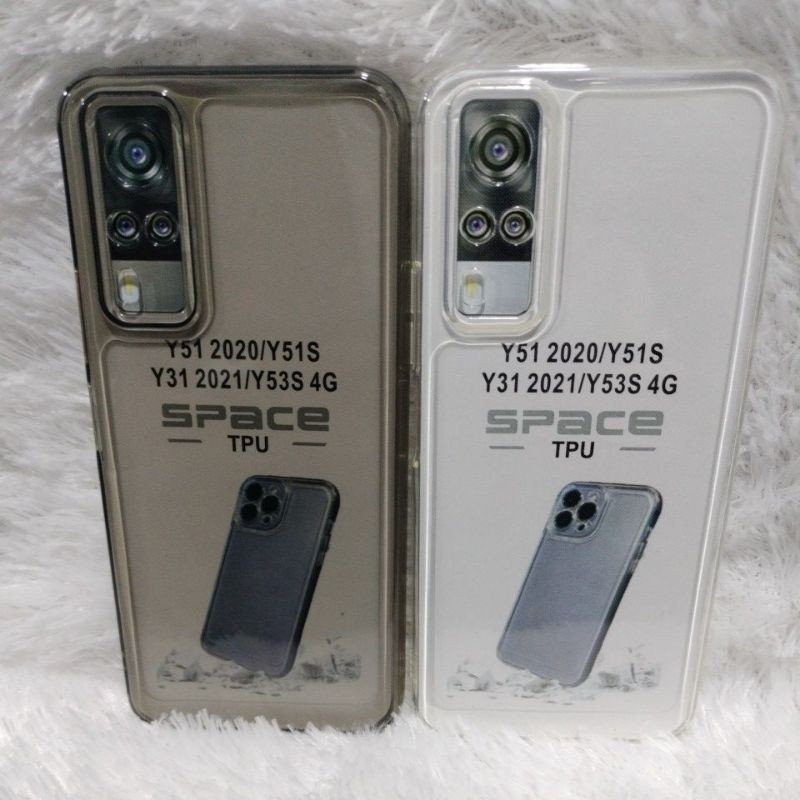 เคสสําหรับ Vivo Y51 Y51S Y53 Y53S ซิลิโคนใส TPU SPACE