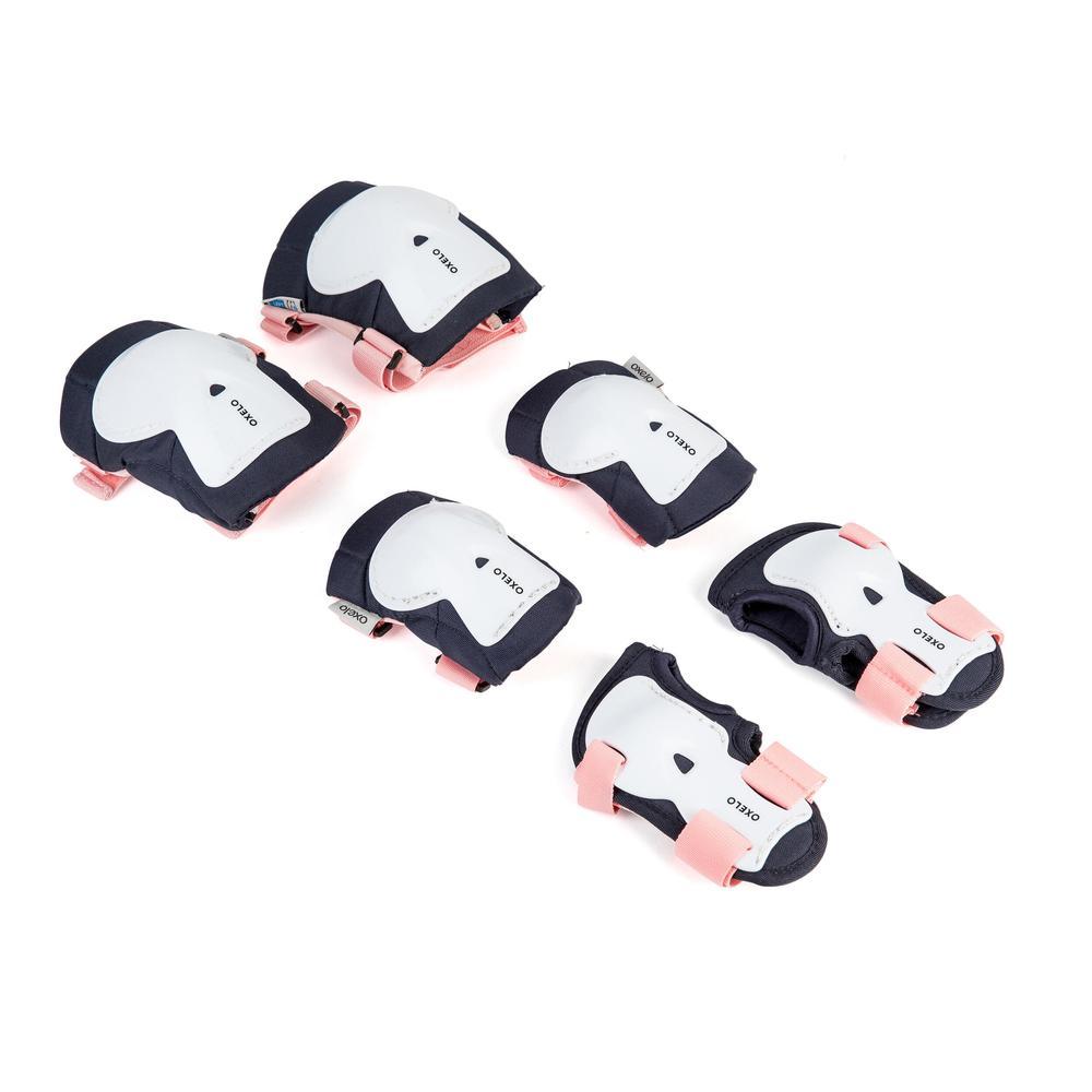 Decathlon Kids' Skating Scooter Skateboard Protectors Set Play ชุดสนับป้องกันเด็กเล่นอินไลน์สเก็ตรุ่น Play - Pink - รูปที่ 3