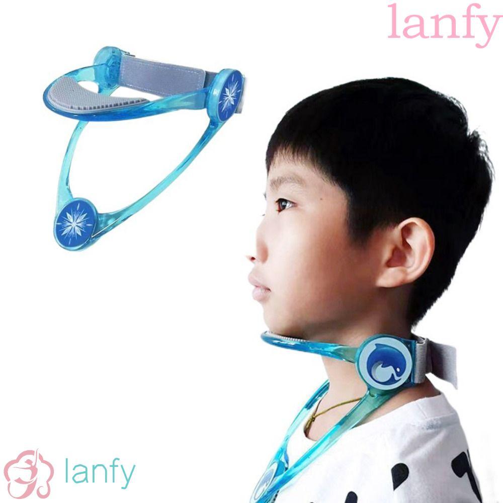 LANFY รั้งพยุงกระดูกสันหลังส่วนคอ TPU พับและหมุนได้ 360 องศา ป้องกันหลังค่อม