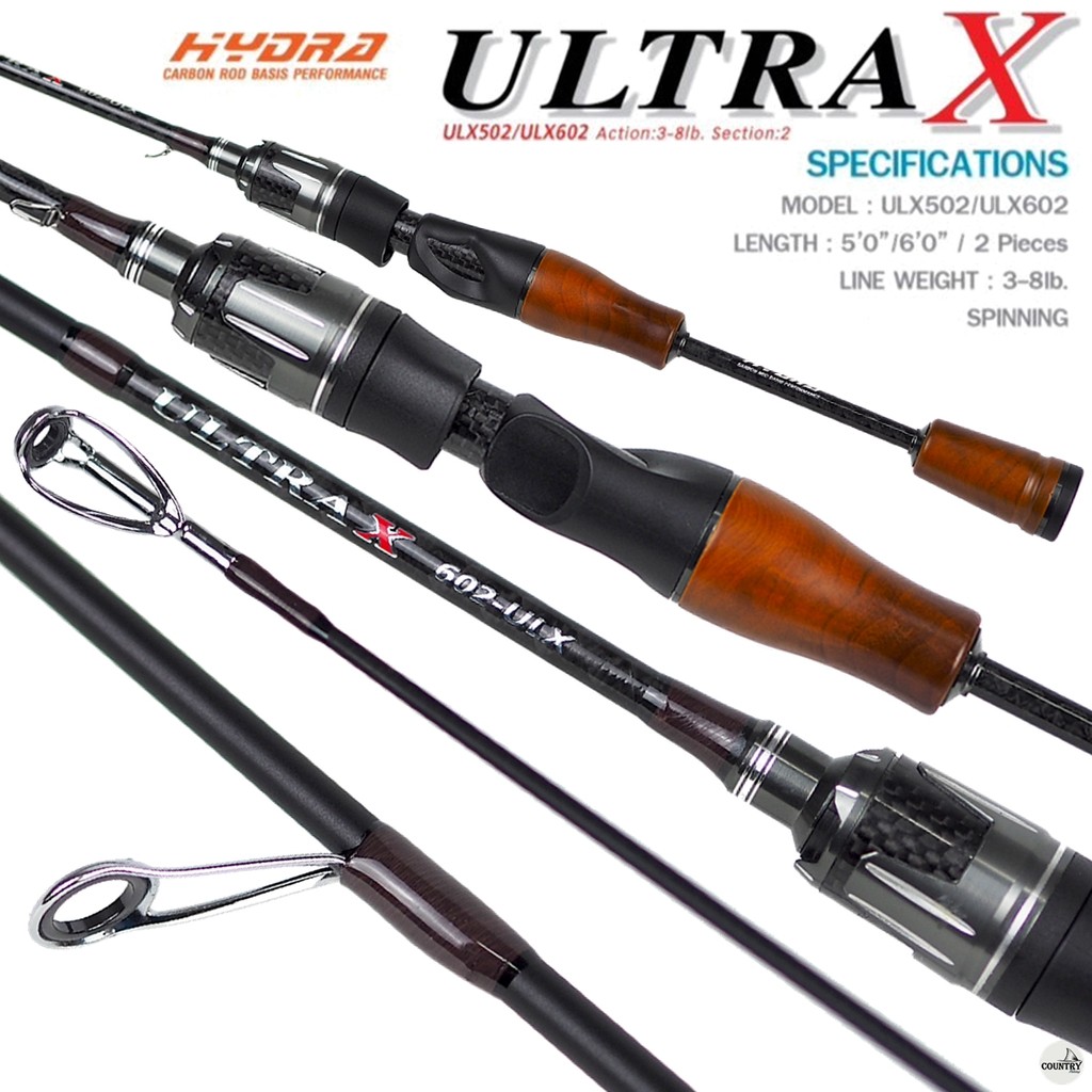 คันเบ็ด HYDRA ULTRA X UL LINE WT. 3-8LB