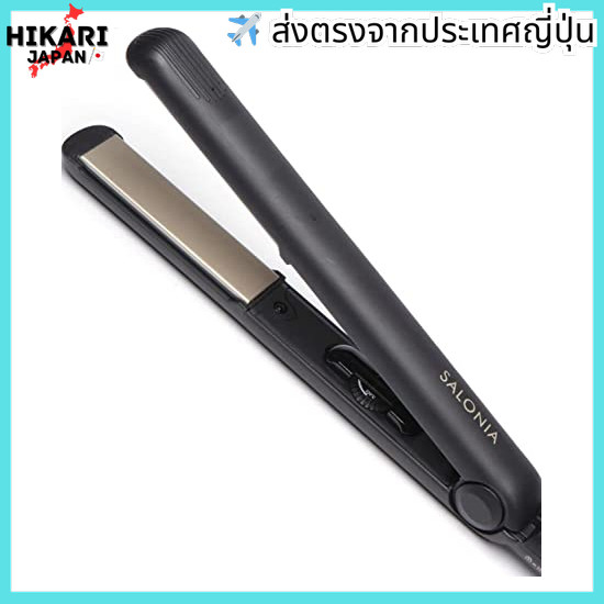 จากประเทศญี่ปุ่น✈ SALONIA SALONIA Straightening Iron Hair Iron with Heat Resistant Pouch Internation