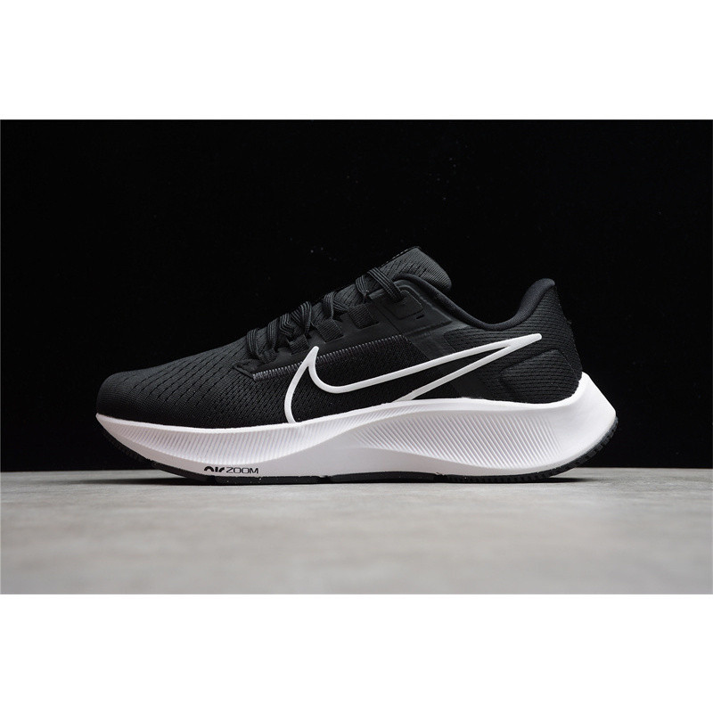 NK Air Zoom Pegasus 38 รองเท้าวิ่งน้ําหนักเบาระบายอากาศได้ดี สีดําและสีขาว