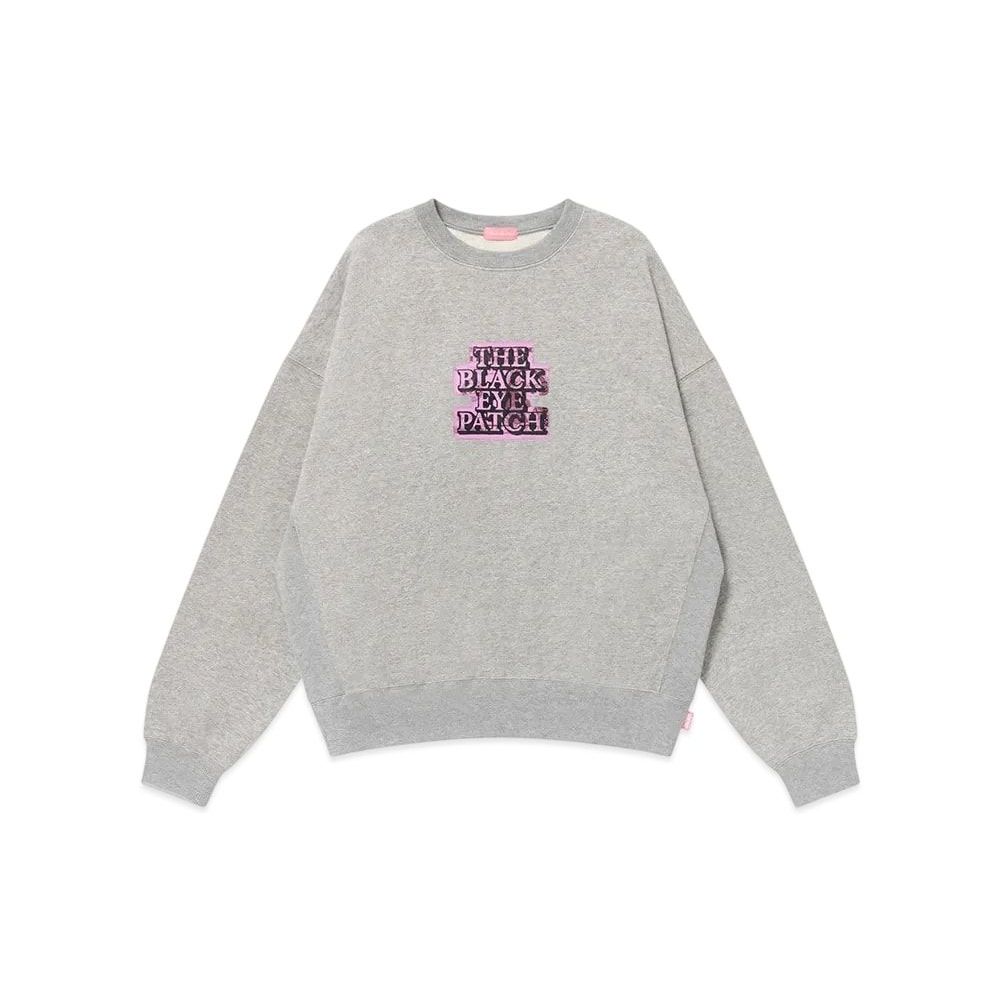 BlackEyePatch Dollar Bill OG Label Loose Fit Crew Sweat Heather Gray Unused