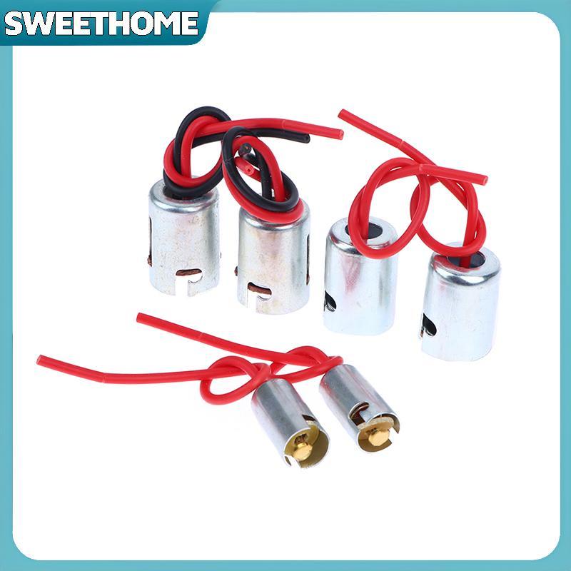SWEETHOME 2 ชิ้น BA15S BA15D BA9S T9 ไฟเบรครถไฟเลี้ยวผู้ถือหลอดไฟ Soet ไฟหน้าฮาโลเจน Pigtail Connect