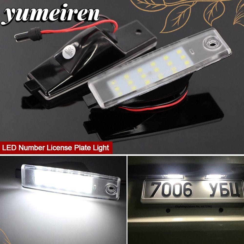 YUMEIREN ไฟส่องป้ายทะเบียน LED 18SMD สว่าง 12V กันน้ำ ทนทาน เปลี่ยนตรง สำหรับ TOYOTA HIACE 200 Vanguard ACA33W