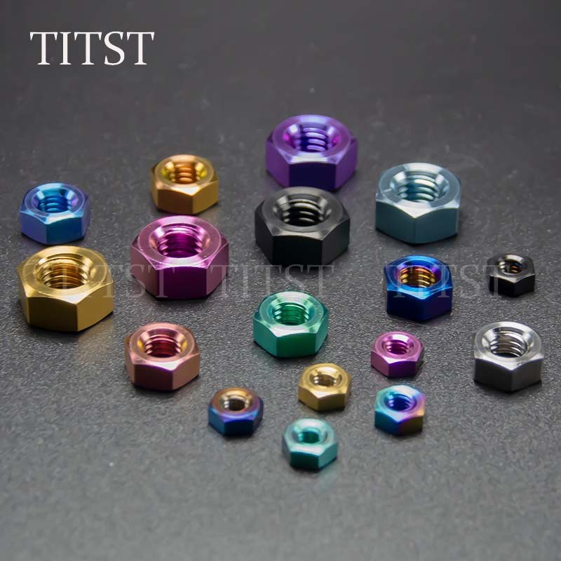 TITST Titanium Alloy Hex Nut M4/M5/M6/M8/M10/M12TC4 ไม่เป็นสนิม 2.26