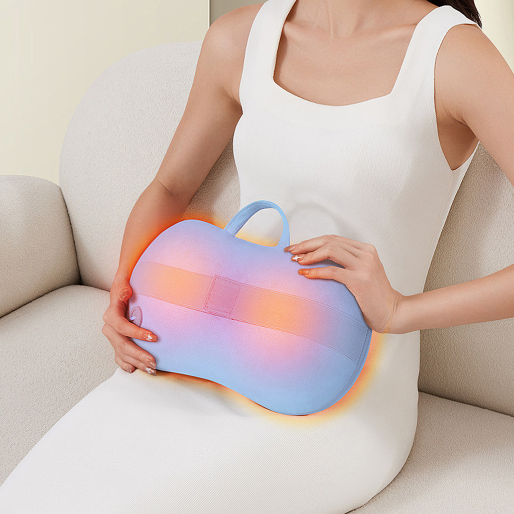 [Quick Shipping] 2-in-1 คอและหลัง M-a-s-s-a-g-e-r-ไฟฟ้า Kneading และความร้อนแผ่นสำหรับการผ่อนค