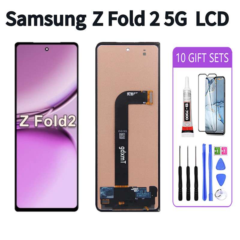 สําหรับ Samsung Galaxy Z Fold2 5G จอแสดงผล LCD ภายนอกเปลี่ยนหน้าจอสัมผัส