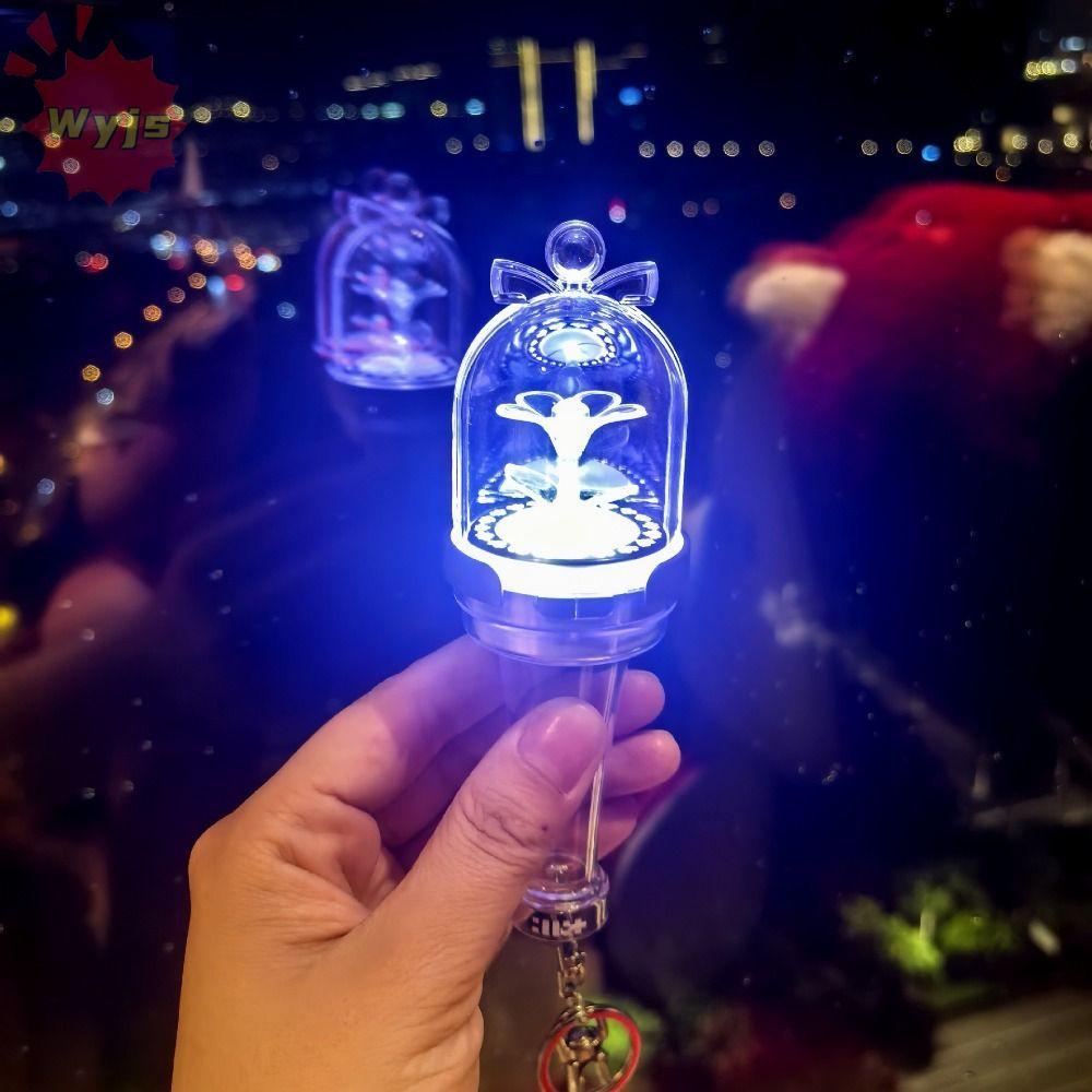 WJYS Mini Glow Stick, Mini Glow Feature Kpop Idol Lightstick, พัดลมคอลเลกชันพวงกุญแจรุ่นจี้ออกแบบ Li