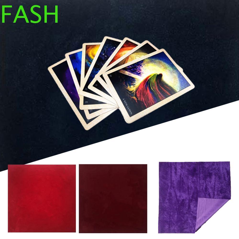 FASH Tarot ผ้าปูโต๊ะเกมกระดานสีทึบ Astrology Velvet Tarot Cloth