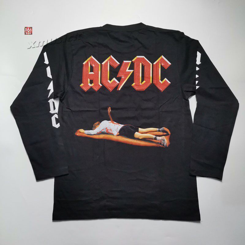 เสื้อยืดแขนยาวผู้ชาย.AC/DC Retro Style จาก 666 Rock Shop